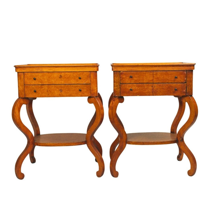 Pair of Antique Maple Side Tables
