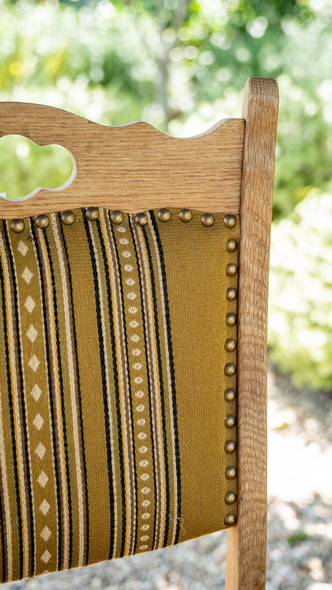 Vintage Danish Oak Dining Chair - Olive