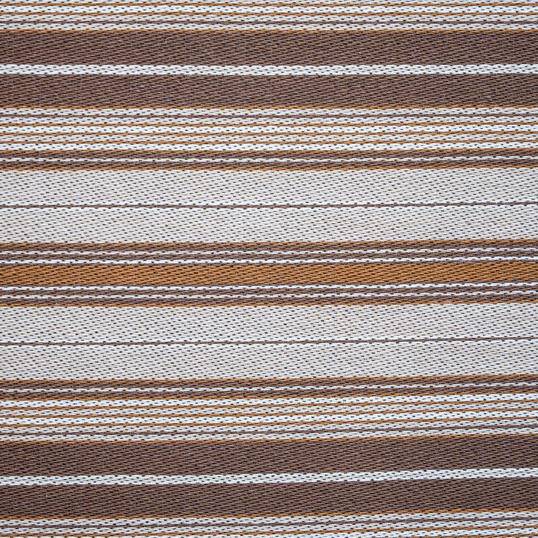 Vintage Danish Oak Dining Chair - Neutral Stripe