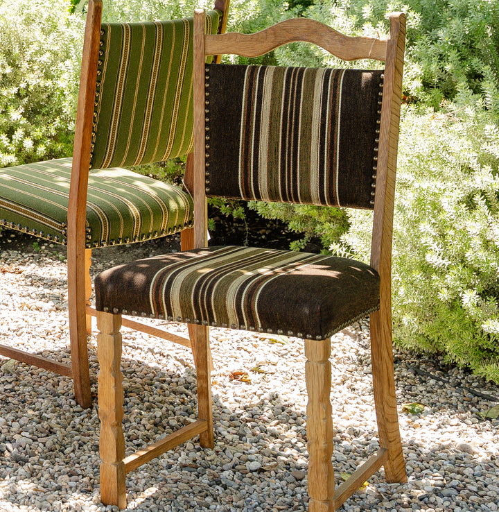 Vintage Danish Oak Dining Chair - Dark Brown