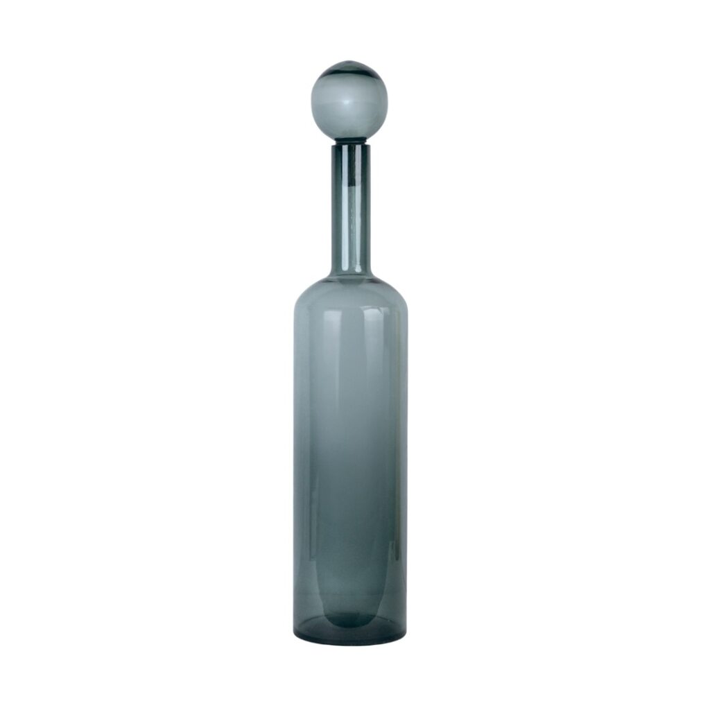 Art Glass Vase with Bubble Stopper
