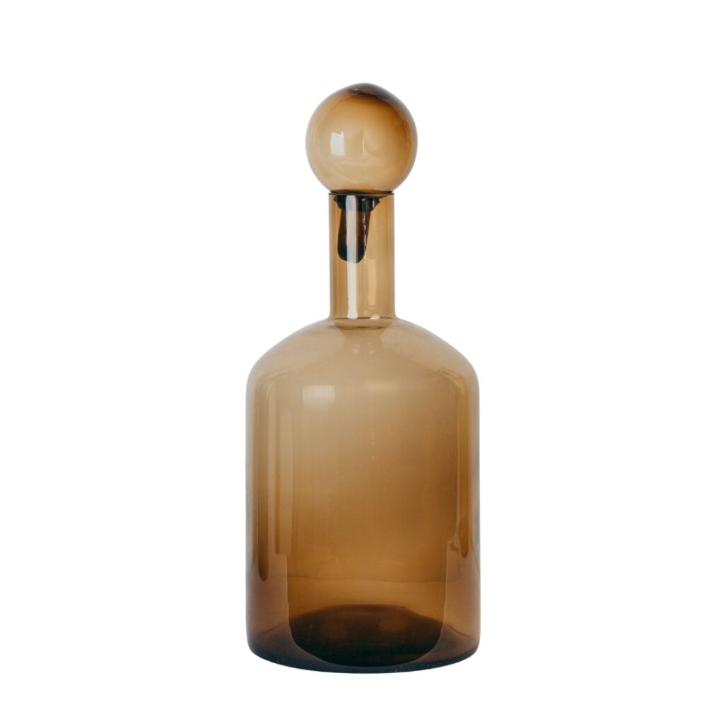Art Glass Vase with Bubble Stopper