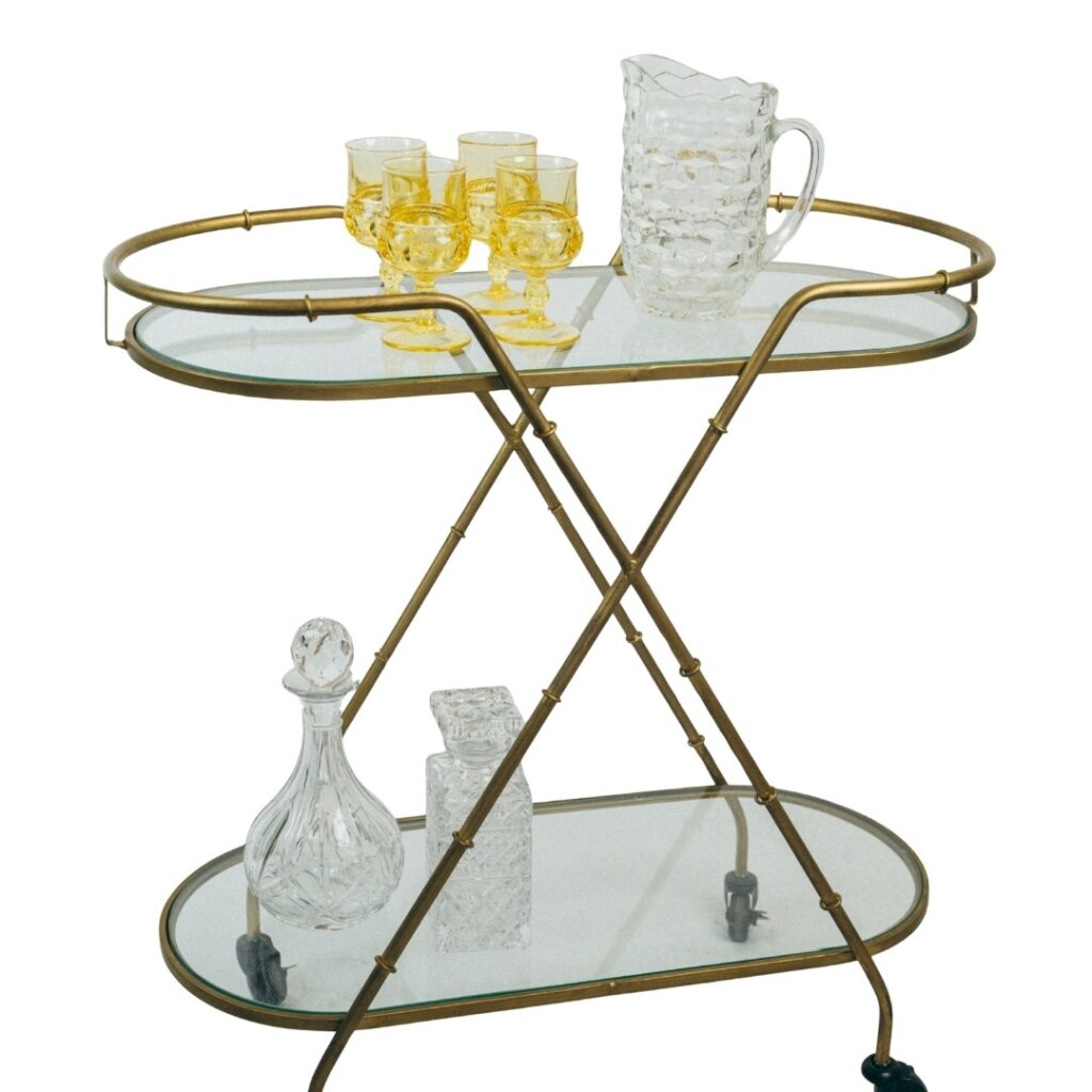 Glass Bar Cart