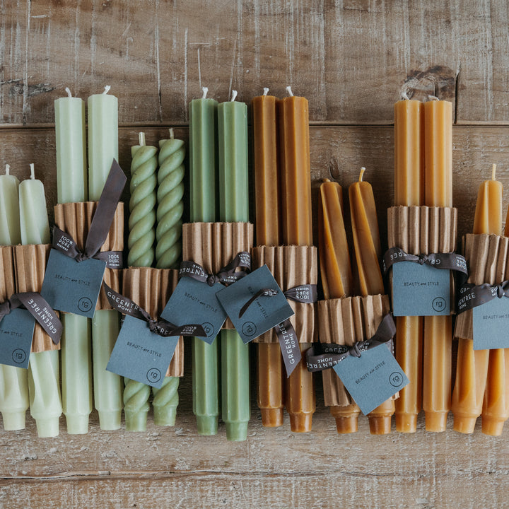 Amber Rope Taper Candles