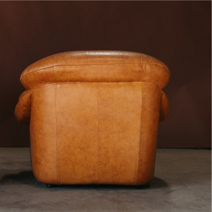 Pair of Czech Vintage Leather Armchairs