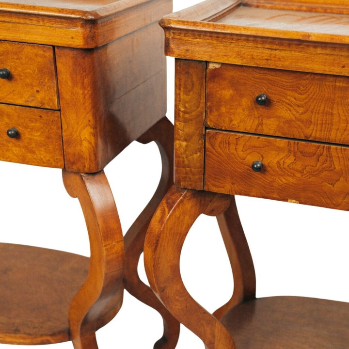 Pair of Antique Maple Side Tables