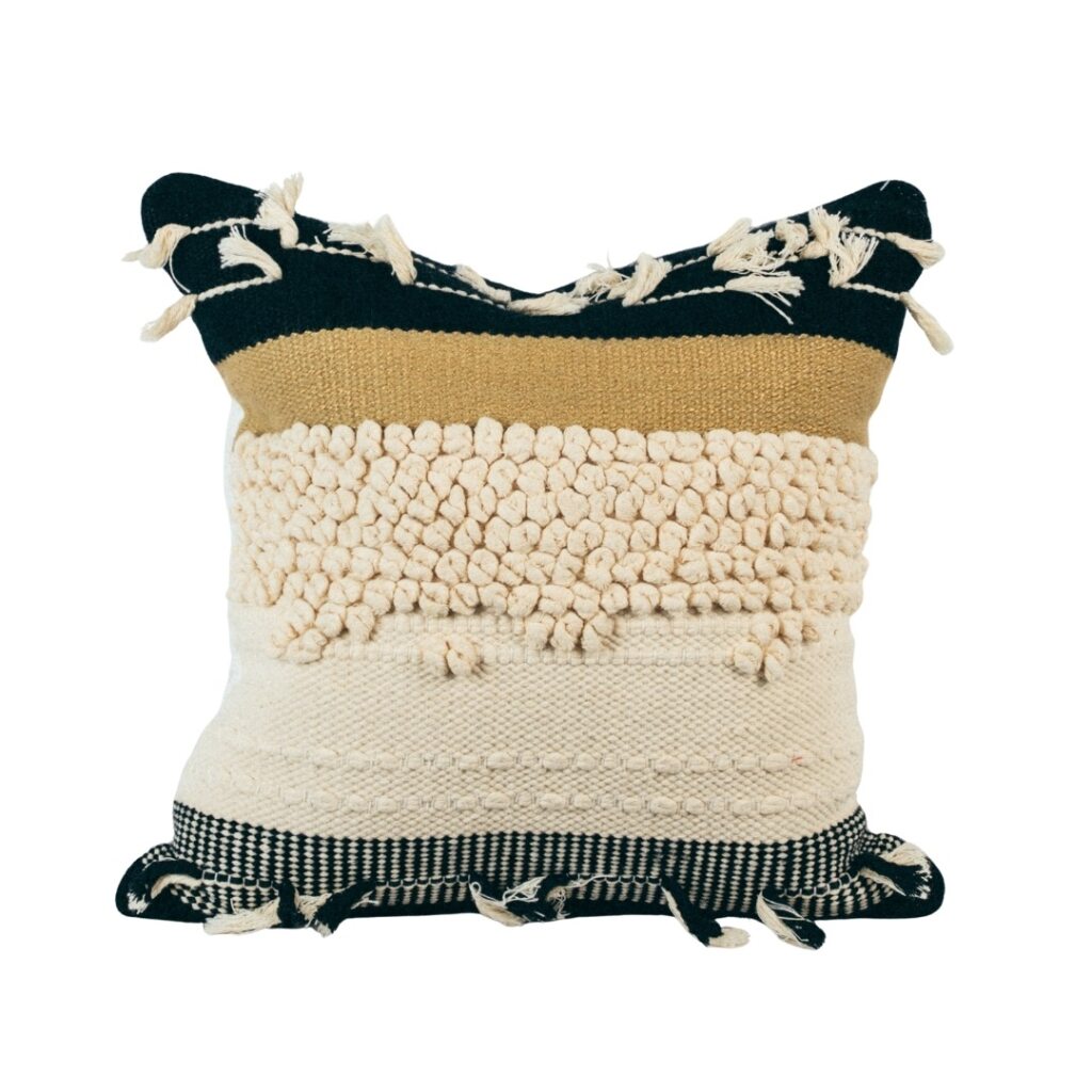 Hand-Woven Textile Pillow