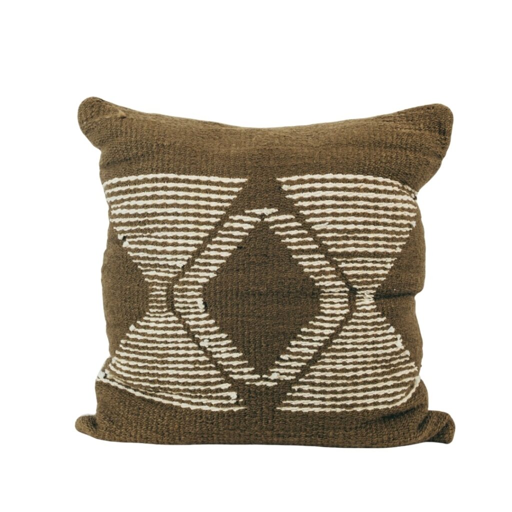 Hand-Woven Textile Pillow